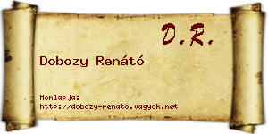 Dobozy Renátó névjegykártya